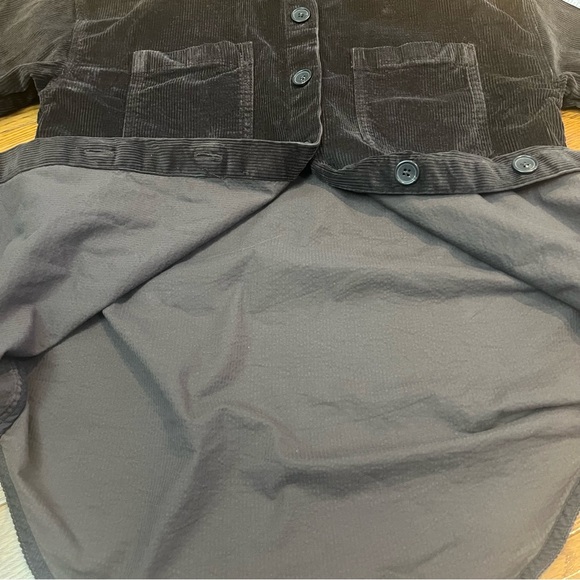 Aritzia The Group Babaton Chocolate Brown Graydon Corduroy Shirt - Picture 9 of 14